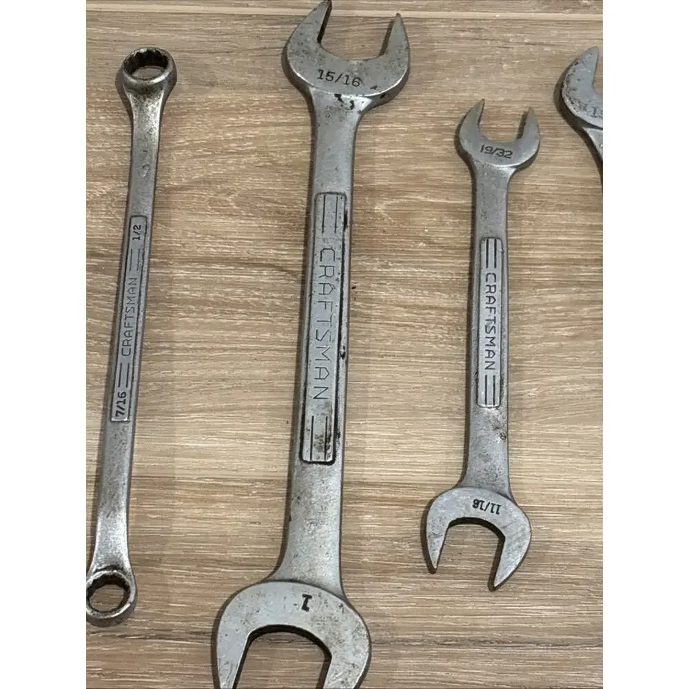 Craftsman Wrenches Set Of 5 Combination Made In USA